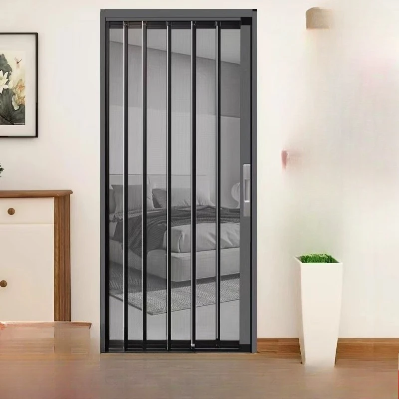 Folding screen door Flat mesh anti-theft with lock Anti-cat, dog and mouse Aluminum alloy Extremely narrow invisible sliding
Folding screen door Flat mesh anti-theft with lock Anti-cat, dog and mouse Aluminum alloy Extremely narrow invisible sliding
