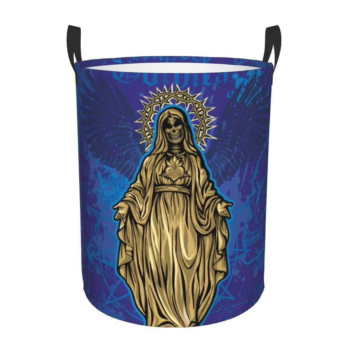 Guadalupe Virgin Mary Laundry Basket Waterproof Foldable Dirty Clothes Basket Toys Storage Bin Large Circular Laundry Hamper
Guadalupe Virgin Mary Laundry Basket Waterproof Foldable Dirty Clothes Basket Toys Storage Bin Large Circular Laundry Hamper
