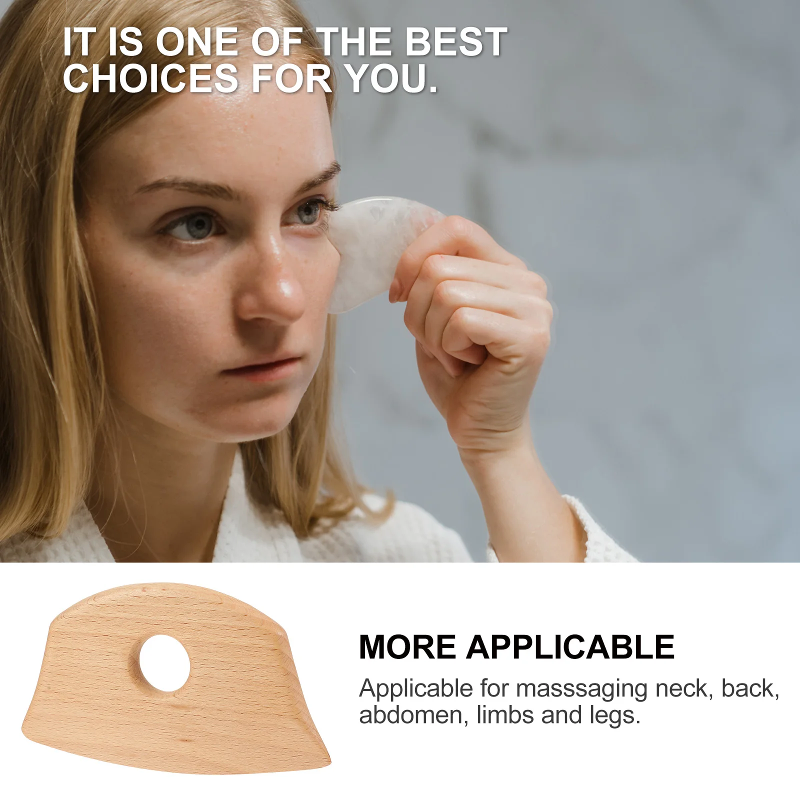 Beech Gua Sha Board Lightweight Ergonomic Body Massager Compact Smooth Scraper Practical Plate For Neck Back Abdomen Legs
Beech Gua Sha Board Lightweight Ergonomic Body Massager Compact Smooth Scraper Practical Plate For Neck Back Abdomen Legs