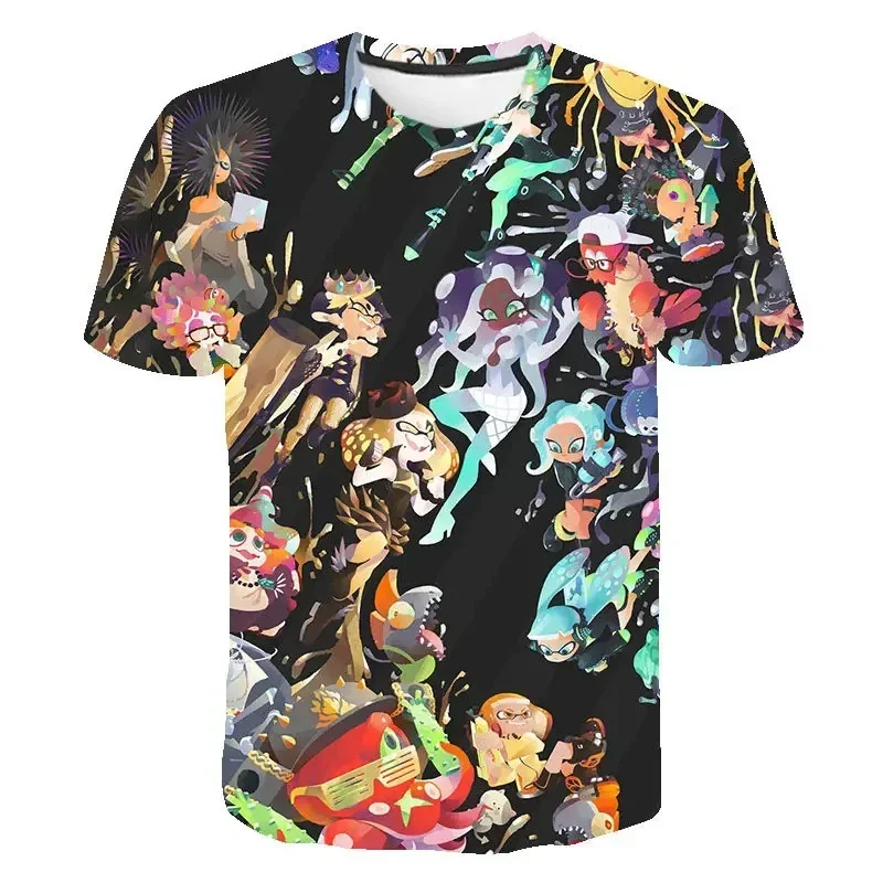 Новинка, Лидер продаж, Детская футболка с 3D принтом игры Splatoon, летняя модная повседневная футболка с мультяшным рисунком для мальчиков и девочек, детская одежда унисекс, топы
Новинка, Лидер продаж, Детская футболка с 3D принтом игры Splatoon, летняя модная повседневная футболка с мультяшным рисунком для мальчиков и девочек, детская одежда унисекс, топы