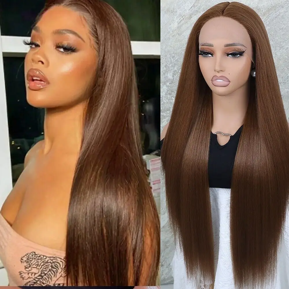 Women Dark Blonde Hair Lace Front Wigs Synthetic Heat Safe Natural Long Straight
Women Dark Blonde Hair Lace Front Wigs Synthetic Heat Safe Natural Long Straight
