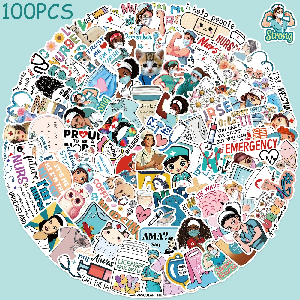 50/100pcs Cartoon Nurse Stickers Decals For Phone Laptop Scrapbook Bottle Guitar DIY Graffiti Aesthetic Stickers Creative Gifts
50/100pcs Cartoon Nurse Stickers Decals For Phone Laptop Scrapbook Bottle Guitar DIY Graffiti Aesthetic Stickers Creative Gifts