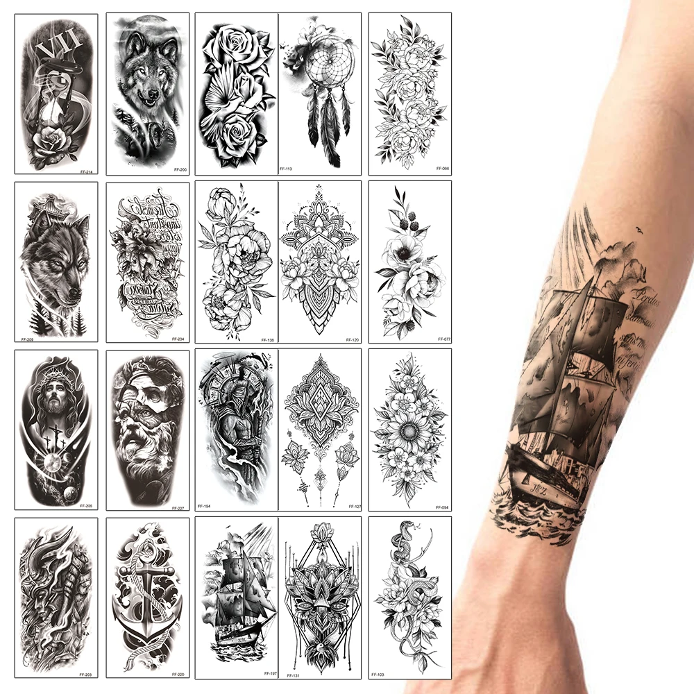 20Pcs/Lot,Water Transfer Waterproof Temporary Fake Tattoo Sticker,Black Flower Anchor Wolf,Body Art for Sexy Cool Man Women Arm
20Pcs/Lot,Water Transfer Waterproof Temporary Fake Tattoo Sticker,Black Flower Anchor Wolf,Body Art for Sexy Cool Man Women Arm