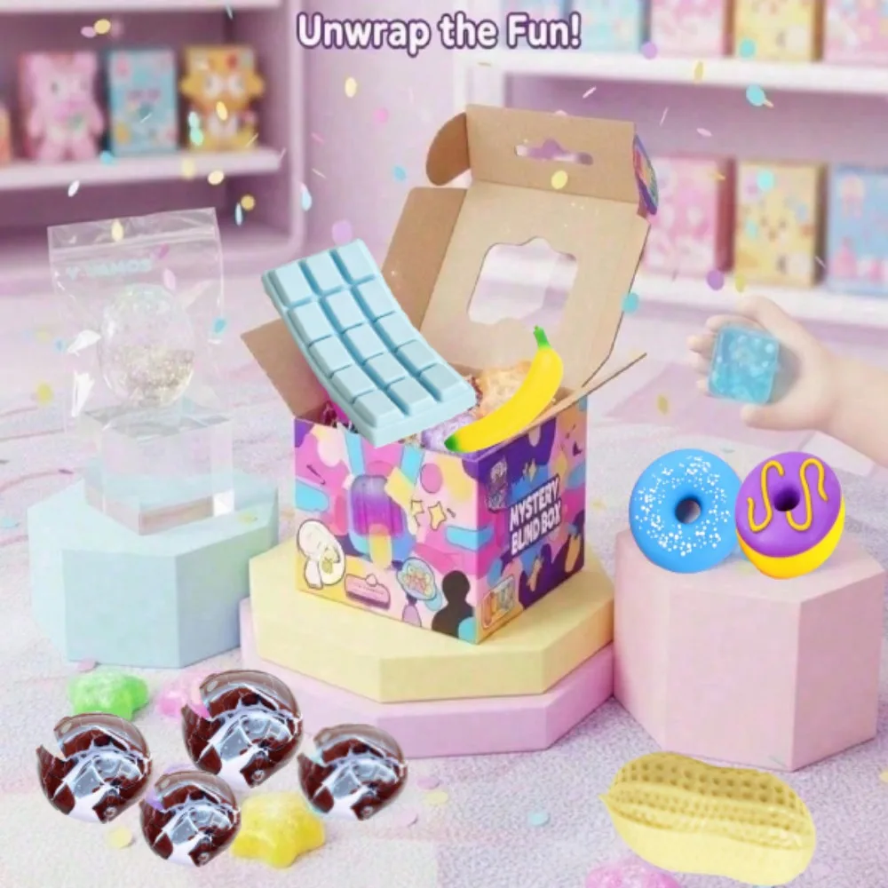 Kawaii Random Squishy Blind Box Single, Soft Slow Rebound Squeeze Toy, Cute Cartoon Fidget Toy Stress Relief Surprise Gift For Teens
Kawaii Random Squishy Blind Box Single, Soft Slow Rebound Squeeze Toy, Cute Cartoon Fidget Toy Stress Relief Surprise Gift For Teens