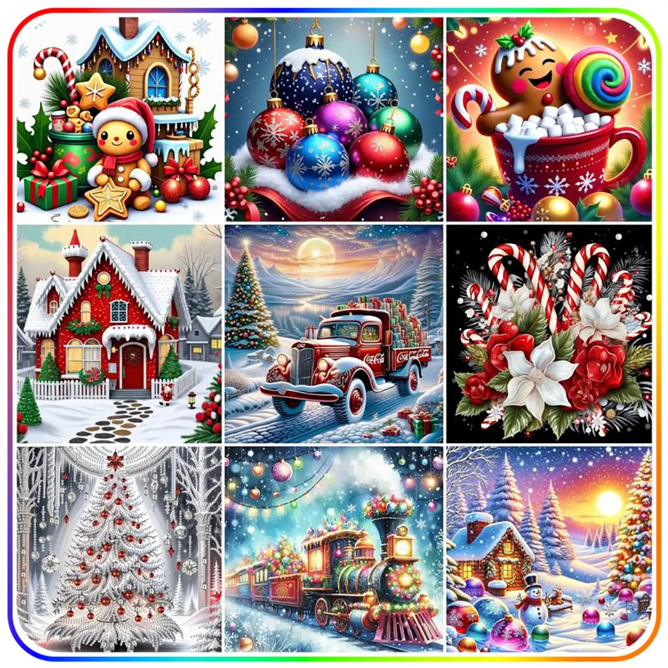 SDOYUNO 5D Diamond Painting Christmas items festive atmosphere gifts handicrafts Diy Kit Embroidery Diamond Mosaic Paintings Set
SDOYUNO 5D Diamond Painting Christmas items festive atmosphere gifts handicrafts Diy Kit Embroidery Diamond Mosaic Paintings Set