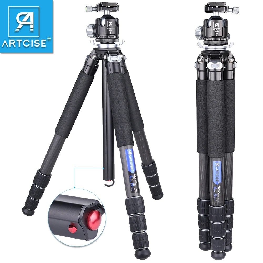 ARTCISE NS85C Carbon Fiber Camera Tripod,32mm Tube Professional Compact Tripod with Special-Shaped Center Column,Max Load 25kg
ARTCISE NS85C Carbon Fiber Camera Tripod,32mm Tube Professional Compact Tripod with Special-Shaped Center Column,Max Load 25kg