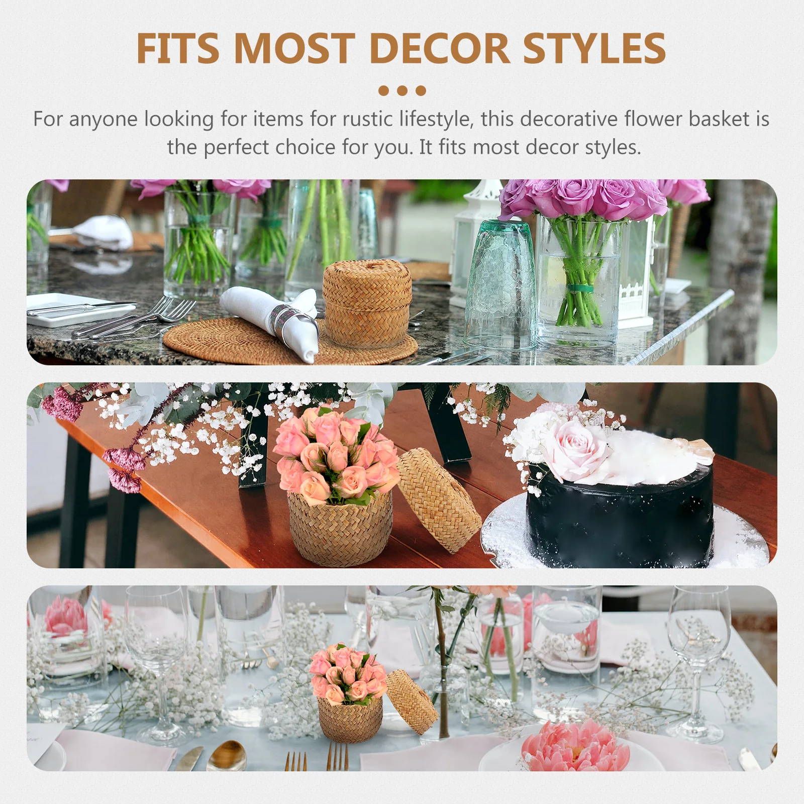 Premium Wicker Flower Baskets Lightweight Storage Basket Gift Packaging Box Wedding Home Decoration Large Capacity Grass
Premium Wicker Flower Baskets Lightweight Storage Basket Gift Packaging Box Wedding Home Decoration Large Capacity Grass