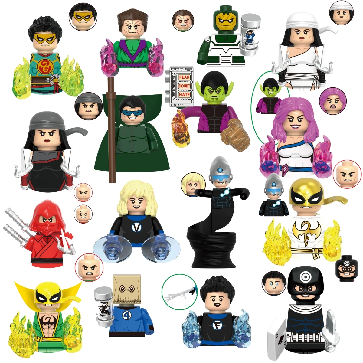 Набор мини-конструкторов Blind Box G0159: Фигурки Гоблина, Человека-паука, Железного человека, Венома, Капитана Хоука, Дэдпула в броне – Идеальный подарок на Рождество
Набор мини-конструкторов Blind Box G0159: Фигурки Гоблина, Человека-паука, Железного человека, Венома, Капитана Хоука, Дэдпула в броне – Идеальный подарок на Рождество