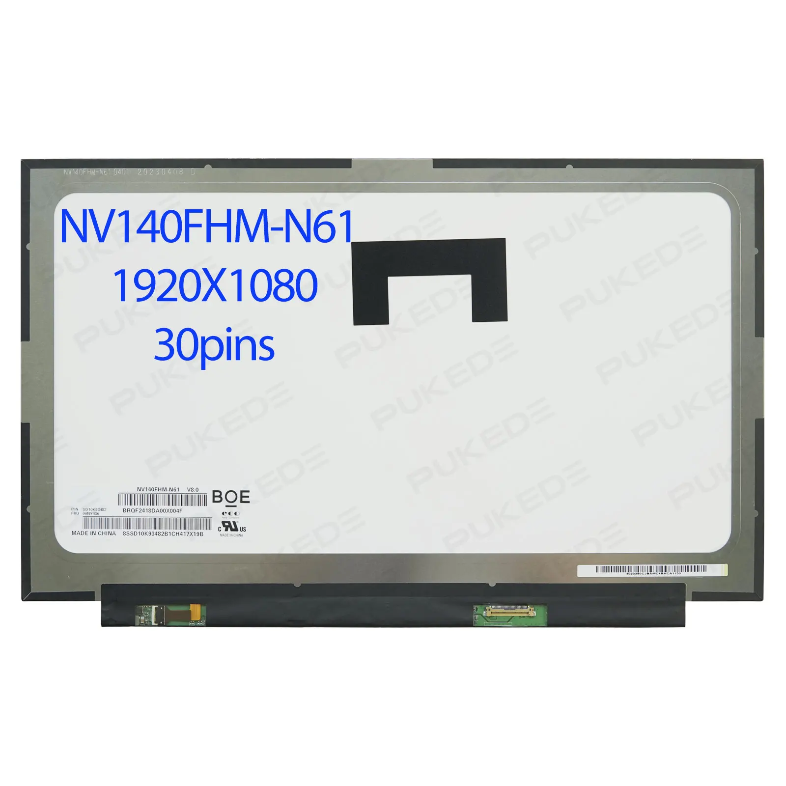 NEW 14.0" inch IPS LCD LED Screen Display NV140FHM-N61 V8.0 FRU: 00NY436 for Lenovo ThinkPad X1 Carbon 5th Gen 1920*1080 30 pins
NEW 14.0" inch IPS LCD LED Screen Display NV140FHM-N61 V8.0 FRU: 00NY436 for Lenovo ThinkPad X1 Carbon 5th Gen 1920*1080 30 pins