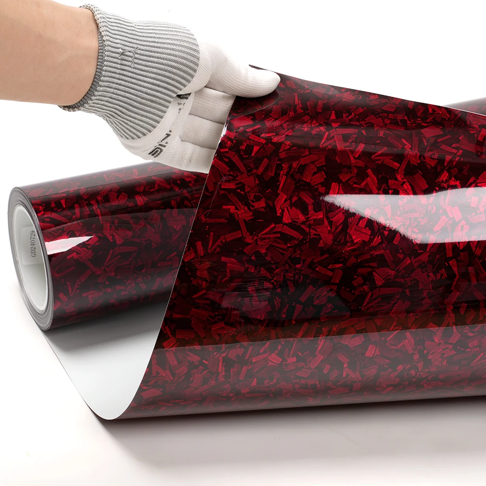 Hot Sale air Released Super Glossy Carbon Fiver Film Decoration Forged Carbon Wrapping Vinyl Black Red PET Backing Film for Car
Hot Sale air Released Super Glossy Carbon Fiver Film Decoration Forged Carbon Wrapping Vinyl Black Red PET Backing Film for Car