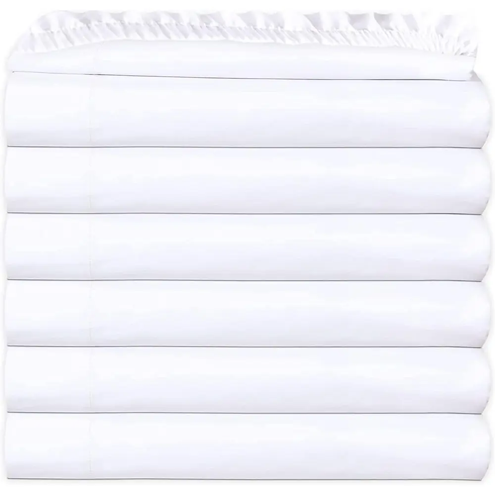 GOLD TEXTILES ull White itted Sheets Pack o 24 (54x80+12 Inches) Polycotton T200, Percale Weave - Economy Bed Sheet or Home Bedd
GOLD TEXTILES ull White itted Sheets Pack o 24 (54x80+12 Inches) Polycotton T200, Percale Weave - Economy Bed Sheet or Home Bedd