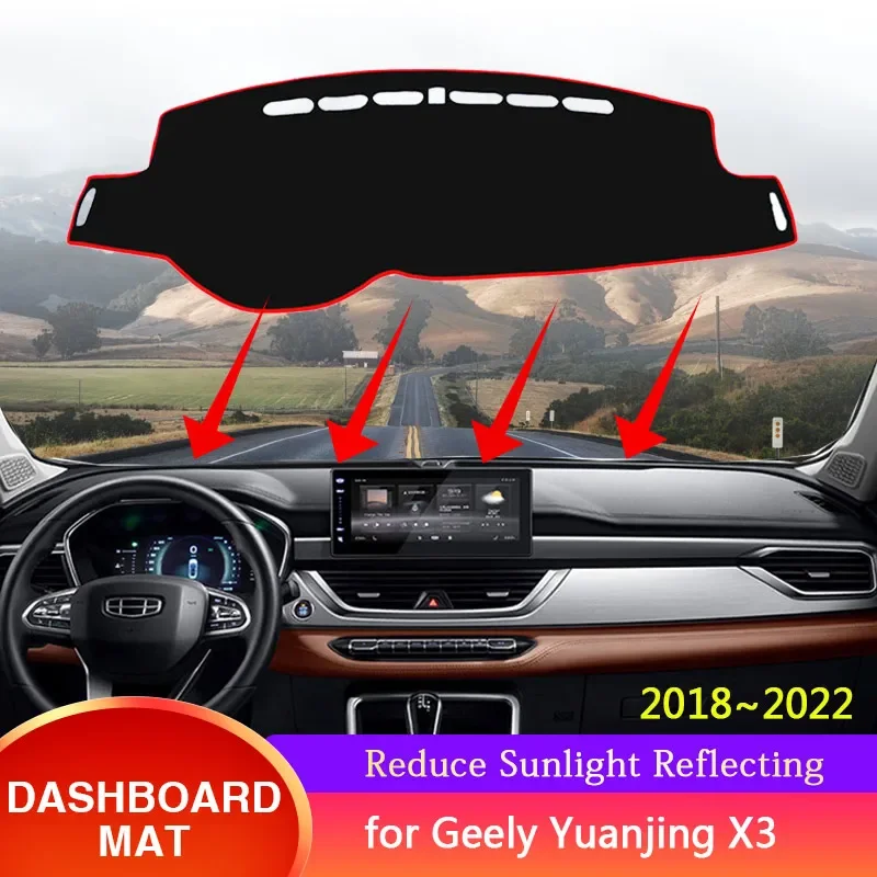 for Geely Yuanjing X3 V3 GX3 III 2018~2022 Vision Dashboard Cover Protect Sunshade Dast Mat Carpet Pad Cushion Car Accessories
for Geely Yuanjing X3 V3 GX3 III 2018~2022 Vision Dashboard Cover Protect Sunshade Dast Mat Carpet Pad Cushion Car Accessories