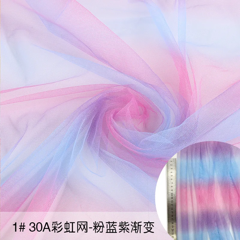 Rainbow Printed Tulle Fabric DIY Tutu Skirt Kids Clothes Accessories Craft Toy & Garment Decoration Mesh Cloth Supply
Rainbow Printed Tulle Fabric DIY Tutu Skirt Kids Clothes Accessories Craft Toy & Garment Decoration Mesh Cloth Supply