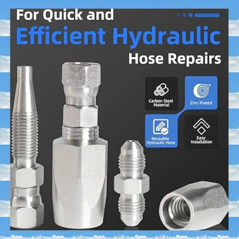 A11I 4 шт. многоразовый ремонтный комплект фитингов для гидравлических шлангов, фитинги для гидравлических шлангов 1/2 дюйма 3/4 дюйма, комплект для ремонта поля гидравлических шлангов
A11I 4 шт. многоразовый ремонтный комплект фитингов для гидравлических шлангов, фитинги для гидравлических шлангов 1/2 дюйма 3/4 дюйма, комплект для ремонта поля гидравлических шлангов