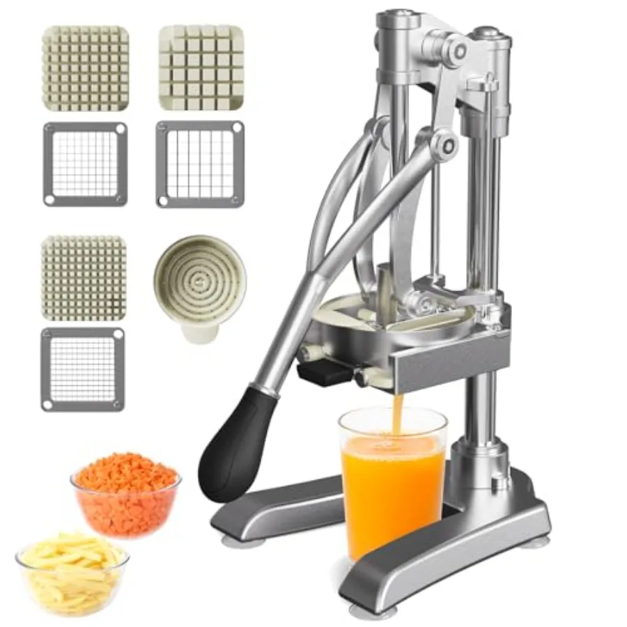 Многофункциональный коммерческий измельчитель овощей и соковыжималка 2-в-1, ручной пресс для цитрусовых из чугуна повышенной прочности с измельчителем для продуктов из нержавеющей стали, французский стиль
Многофункциональный коммерческий измельчитель овощей и соковыжималка 2-в-1, ручной пресс для цитрусовых из чугуна повышенной прочности с измельчителем для продуктов из нержавеющей стали, французский стиль