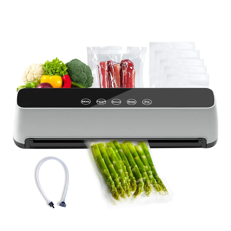 Автоматический ручной вакуумный упаковщик Wallepac для сухих/жидких/влажных продуктов, черный, с функцией распознавания 5 мини-вакуумных пакетов, для кухни
Автоматический ручной вакуумный упаковщик Wallepac для сухих/жидких/влажных продуктов, черный, с функцией распознавания 5 мини-вакуумных пакетов, для кухни