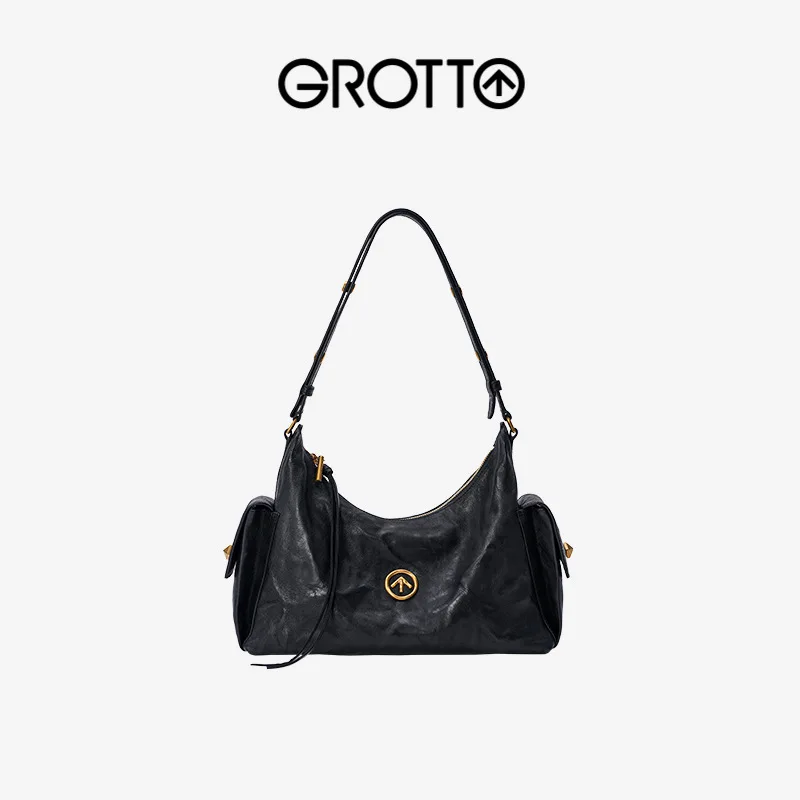 GROTTO 2025 New Single Shoulder Bag Toast Hobo Bag Vegetable-Tanned Lambskin Commuter Underarm Single Shoulder Crossbody Soft
GROTTO 2025 New Single Shoulder Bag Toast Hobo Bag Vegetable-Tanned Lambskin Commuter Underarm Single Shoulder Crossbody Soft