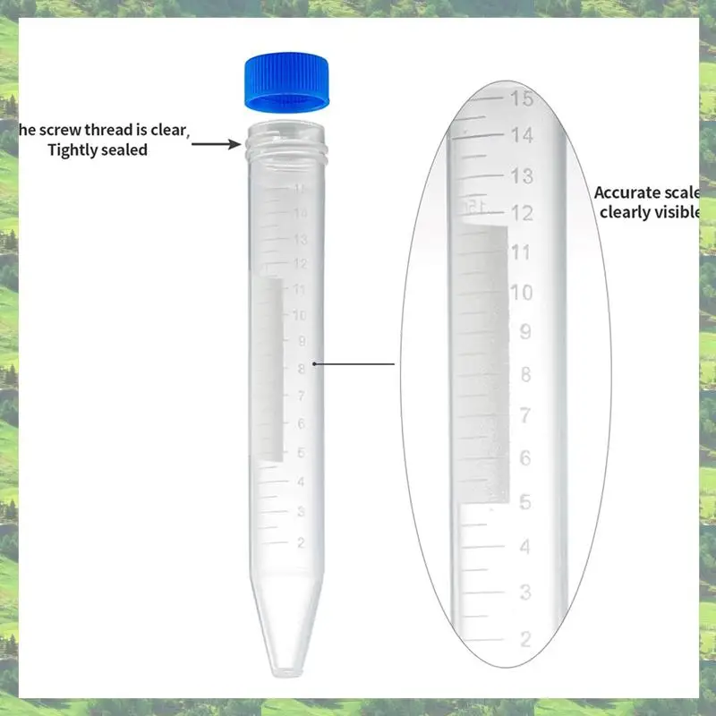 A59Z-Conical Centrifuge Tubes 15ML, 300 Pcs Sterile Plastic Test Tubes With Screw Caps, Polypropylene Container
A59Z-Conical Centrifuge Tubes 15ML, 300 Pcs Sterile Plastic Test Tubes With Screw Caps, Polypropylene Container