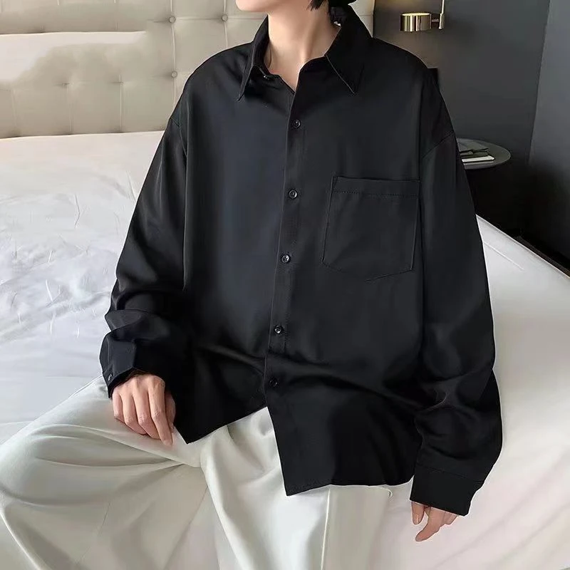Khaki Long-sleeved Shirt for Men Light and Mature Style No-iron Inner Wear Men Button Patchwork Shirt Versatile Loose Casual Top
Khaki Long-sleeved Shirt for Men Light and Mature Style No-iron Inner Wear Men Button Patchwork Shirt Versatile Loose Casual Top