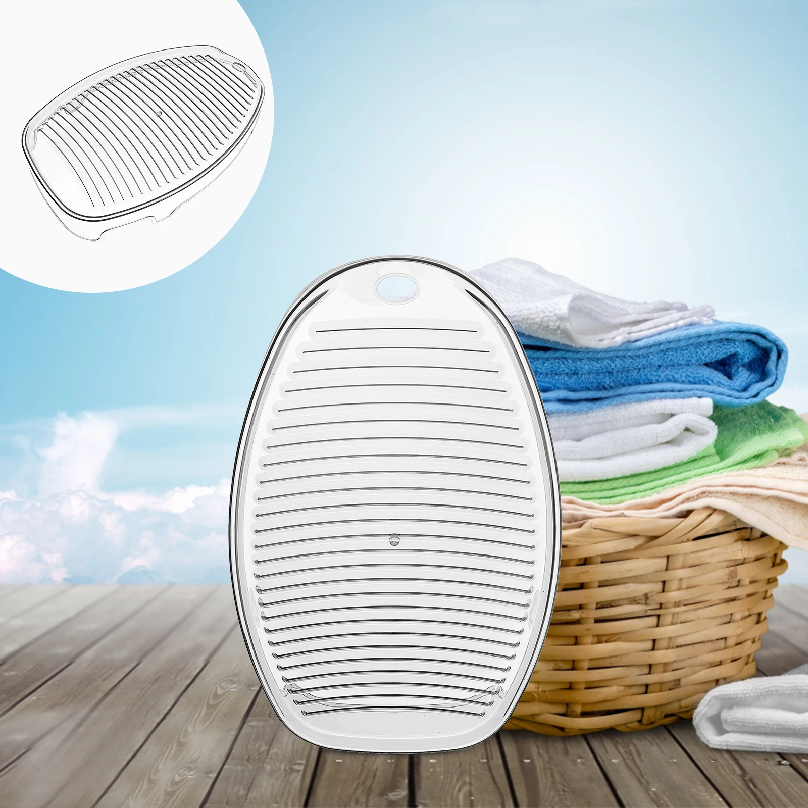 1pc Non-Slip Washboard Heavy Duty Plastic Household Laundry Board Wavy Surface Durable Water-Resistant Hanging Hole Space Saving
1pc Non-Slip Washboard Heavy Duty Plastic Household Laundry Board Wavy Surface Durable Water-Resistant Hanging Hole Space Saving