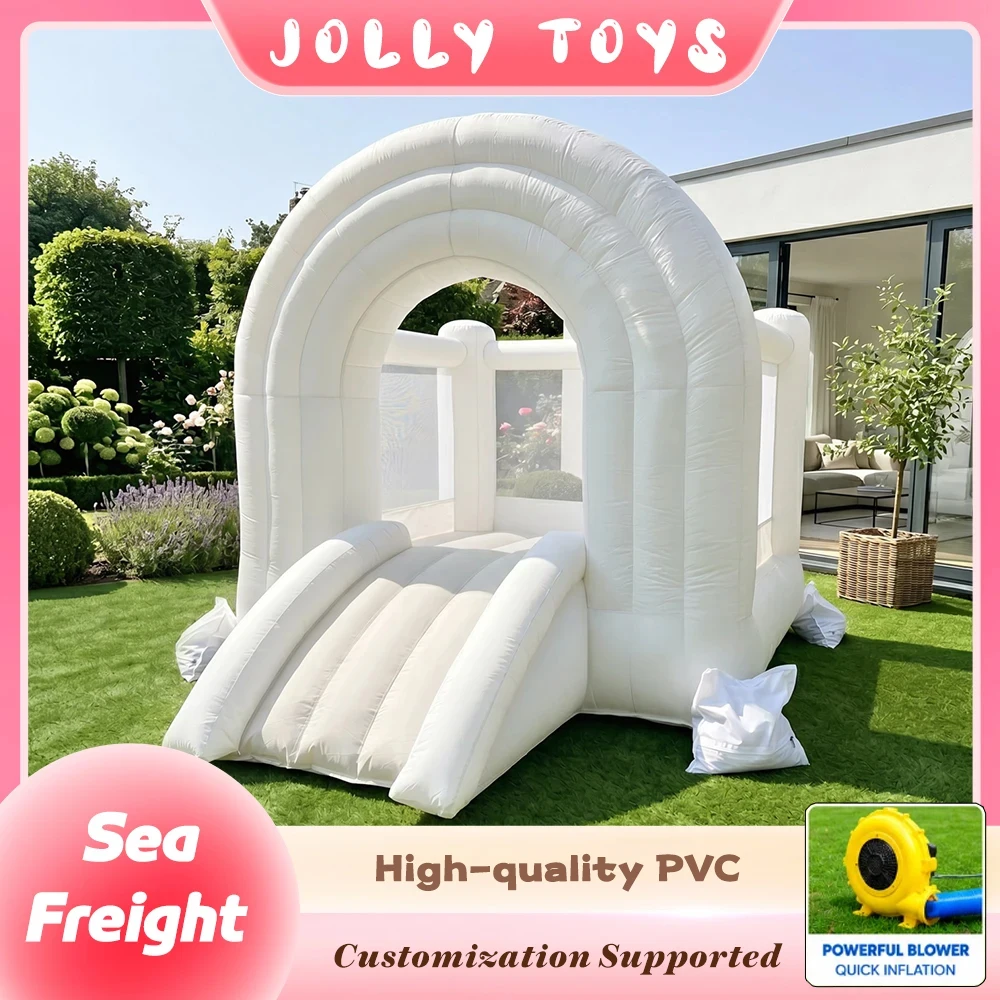 Pastel Rainbow Inflatable Bounce House with Slide Customizable Size Multi-color Optional Kids Jumping Castle for Backyard Play
Pastel Rainbow Inflatable Bounce House with Slide Customizable Size Multi-color Optional Kids Jumping Castle for Backyard Play