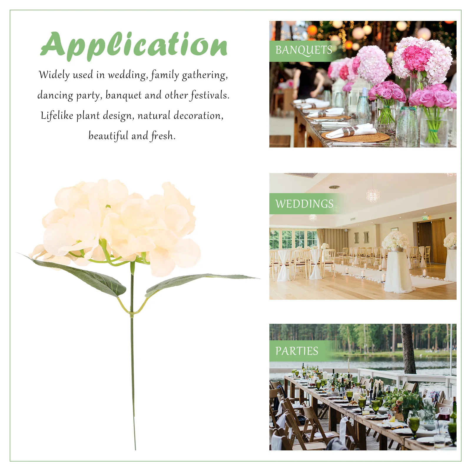 10Pcs Hydrangea Bouquet Decor Fake Artificial Flowers Delicate Simulation Indoor Home Wedding Flower Arrangement
10Pcs Hydrangea Bouquet Decor Fake Artificial Flowers Delicate Simulation Indoor Home Wedding Flower Arrangement