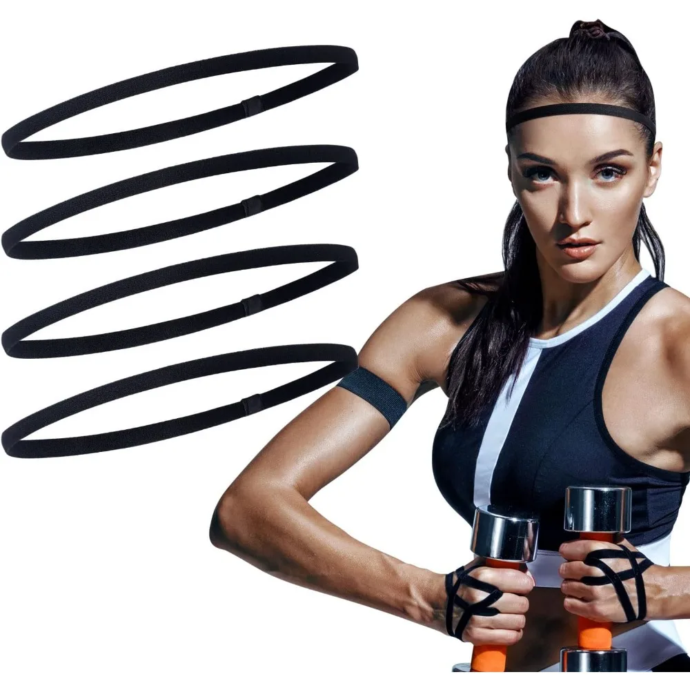 Sumind 4 Pieces Thick Anti-Slip Elastic Sports For Men Thin Diadems Football Hair Diadems For Women
Sumind 4 Pieces Thick Anti-Slip Elastic Sports For Men Thin Diadems Football Hair Diadems For Women