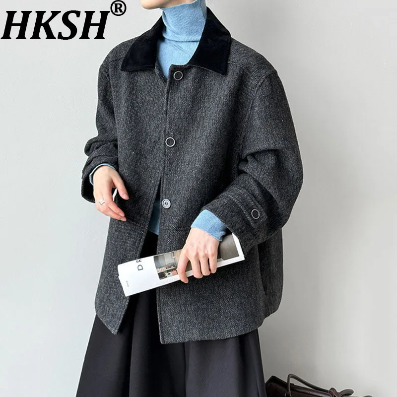 HKSH весенне-осенняя новая женская шерстяная куртка с отложным воротником контрастного цвета, однобортное корейское элегантное модное пальто HK13903
HKSH весенне-осенняя новая женская шерстяная куртка с отложным воротником контрастного цвета, однобортное корейское элегантное модное пальто HK13903