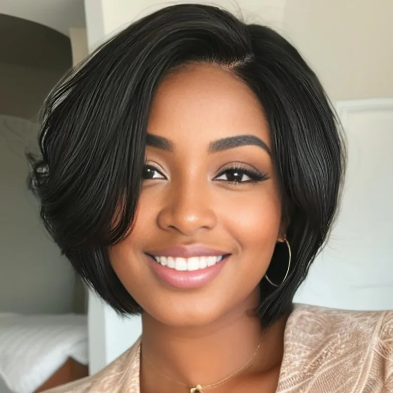 8inch brown color 13x4 frontal transparent lace pixie cut human hair wigs for women short straight daily party cosplay use wig
8inch brown color 13x4 frontal transparent lace pixie cut human hair wigs for women short straight daily party cosplay use wig