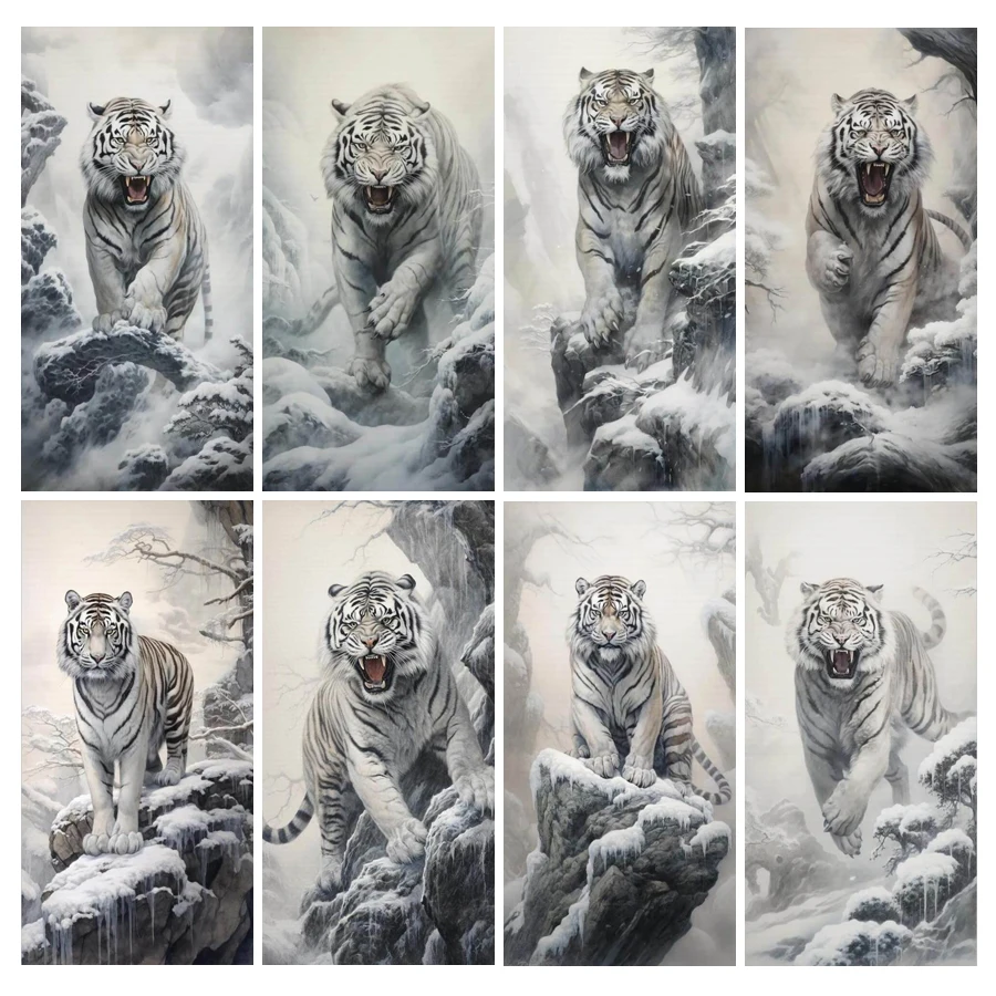 Алмазная живопись «сделай сам», новая коллекция 2024, зимний тигр, мозаика большого размера, вышивка, картина с дикими животными, Настенный декор AA5311
Алмазная живопись «сделай сам», новая коллекция 2024, зимний тигр, мозаика большого размера, вышивка, картина с дикими животными, Настенный декор AA5311