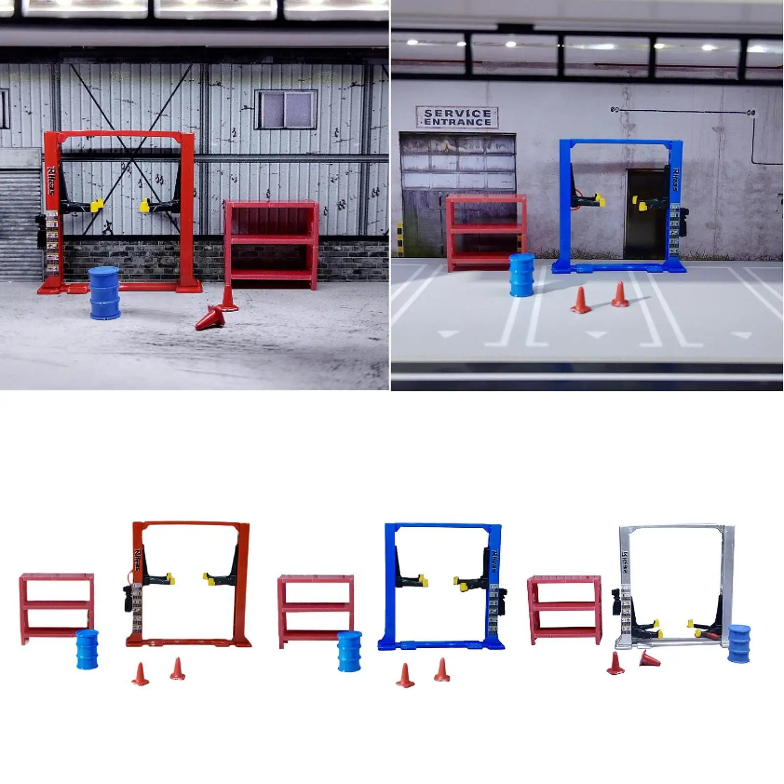1/64 Diorama Garage Tools Car Lift Display Scene Model Container Furniture Oil Drum Traffic Cones Repair Tool Kit Auto Shop
1/64 Diorama Garage Tools Car Lift Display Scene Model Container Furniture Oil Drum Traffic Cones Repair Tool Kit Auto Shop
