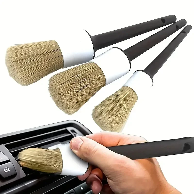 3PCS Car Exterior Interior Detail Brush Boar Hair Bristle Brushes for Car Cleaning Auto Detail Tools Dashboard Cleaning Brush 
3PCS Car Exterior Interior Detail Brush Boar Hair Bristle Brushes for Car Cleaning Auto Detail Tools Dashboard Cleaning Brush