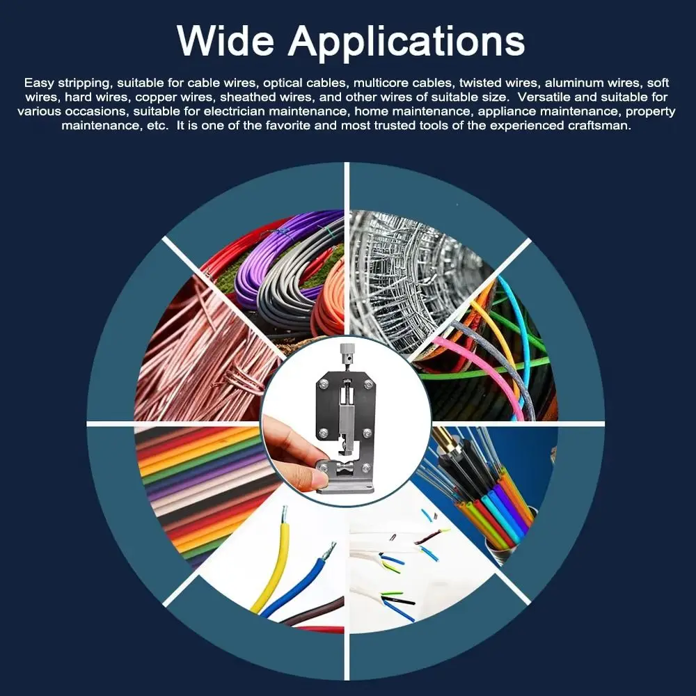 Smooth Wire Stripper Stable High Hardness Manual Wire Stripping Tool Sharping Wear-resistant Cable Electric Peeling Tool
Smooth Wire Stripper Stable High Hardness Manual Wire Stripping Tool Sharping Wear-resistant Cable Electric Peeling Tool