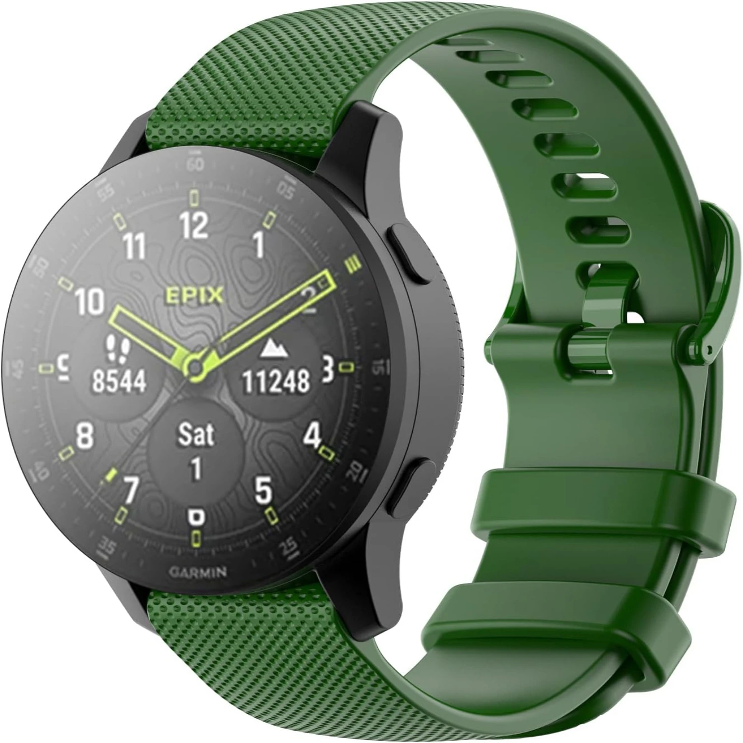 Effortlessly elevate your fitness routine with this stylish and durable Garmin sports band. Enhance your workouts and outfit wit
Effortlessly elevate your fitness routine with this stylish and durable Garmin sports band. Enhance your workouts and outfit wit