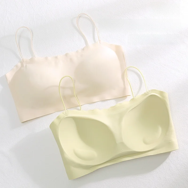 Thin Ice Silk Strap Backless Bra Women's Fixed Cup Comfortable Gathered Small Wrap Chest Steel Ring Bra Underwear
Thin Ice Silk Strap Backless Bra Women's Fixed Cup Comfortable Gathered Small Wrap Chest Steel Ring Bra Underwear