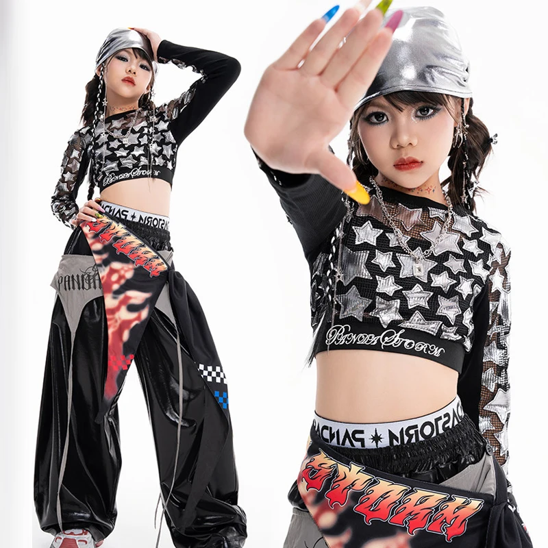 Group Stage K-pop Outfits Girls Jazz Dance Performance Costume Kids Hip Hop Clothing Street Dance Suits Rave Wear XS11029
Group Stage K-pop Outfits Girls Jazz Dance Performance Costume Kids Hip Hop Clothing Street Dance Suits Rave Wear XS11029