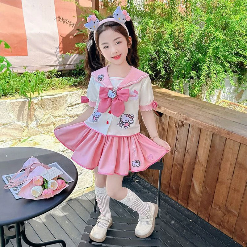 2024 Sanrio Hello Kitty Girl Children Princess Lolita Jk Uniform Dress Kawaii Anime Summer Sweet Cute Cartoon Short Sleeve Gifts
2024 Sanrio Hello Kitty Girl Children Princess Lolita Jk Uniform Dress Kawaii Anime Summer Sweet Cute Cartoon Short Sleeve Gifts