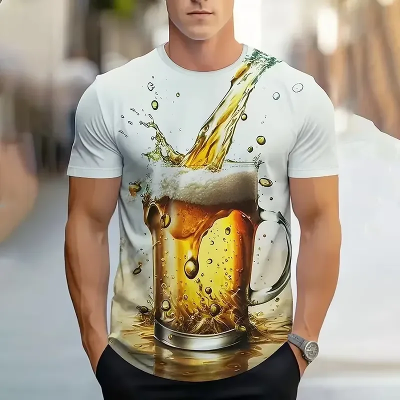 2026 Men's 3D Printed Beer T-Shirt for Casual Summer Wear Unisex Streetwear Top Comfortable Cotton Tee for Everyday Outfits
2026 Men's 3D Printed Beer T-Shirt for Casual Summer Wear Unisex Streetwear Top Comfortable Cotton Tee for Everyday Outfits