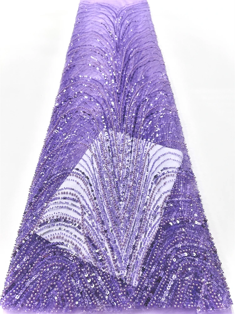 2025 New Arrival Nigerian African French Tulle Lace Fabric Sequins Beaded Embroidery High Quality for Luxury Wedding Party Dress
2025 New Arrival Nigerian African French Tulle Lace Fabric Sequins Beaded Embroidery High Quality for Luxury Wedding Party Dress