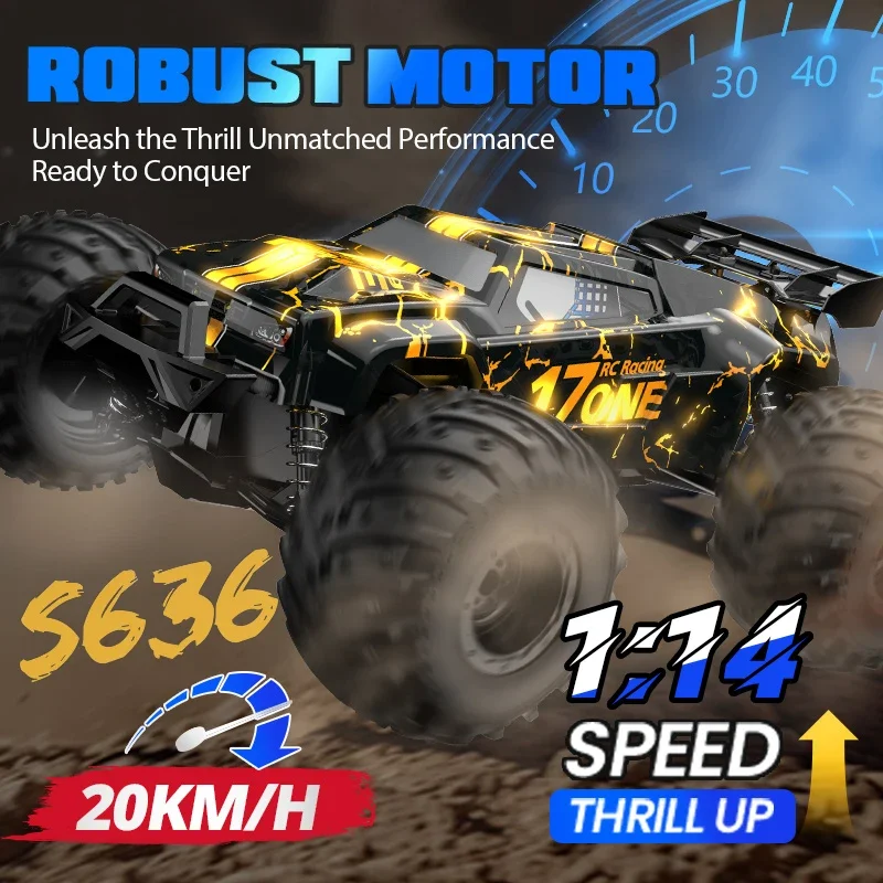 S626/S636 1:14 Радиоуправляемая машина 4WD Off-road Monster 20 км/ч Высокоскоростной автомобиль Полупрозрачный корпус автомобиля Drift Racing RC Высокоскоростная игрушка для мальчиков
S626/S636 1:14 Радиоуправляемая машина 4WD Off-road Monster 20 км/ч Высокоскоростной автомобиль Полупрозрачный корпус автомобиля Drift Racing RC Высокоскоростная игрушка для мальчиков