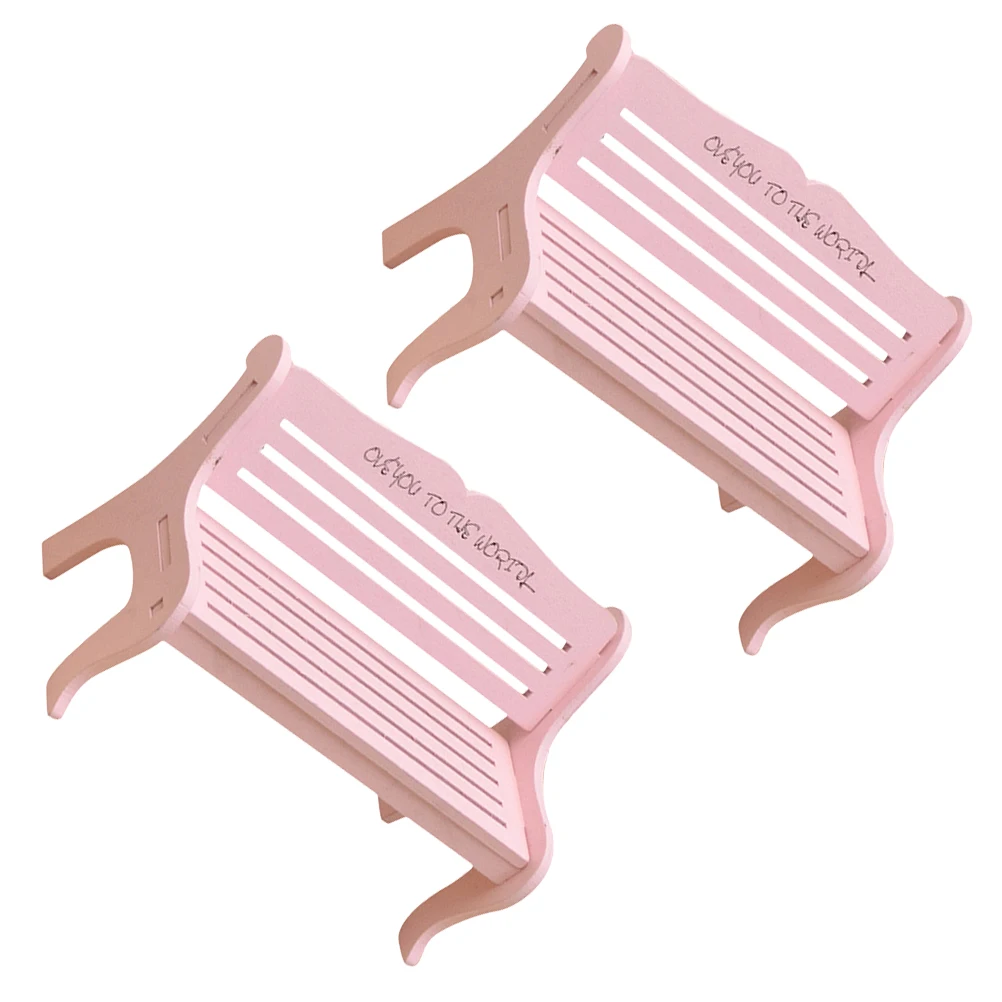 2pcs Pink Chair Props Miniature Furniture Pink Chairs Toy Room Bench Home Desktop Ornament Garden Decor Craftsmanship
2pcs Pink Chair Props Miniature Furniture Pink Chairs Toy Room Bench Home Desktop Ornament Garden Decor Craftsmanship