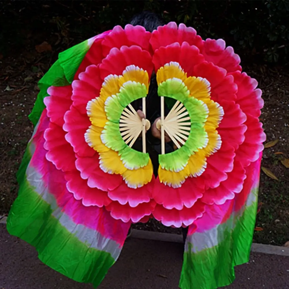 31/36 см танцевальный веер с двойным лепестком, 5 слоев, китайский короткий веер для танца живота, реквизит для выступлений + 35 см, половина круга, шелковая вуаль, пары
31/36 см танцевальный веер с двойным лепестком, 5 слоев, китайский короткий веер для танца живота, реквизит для выступлений + 35 см, половина круга, шелковая вуаль, пары