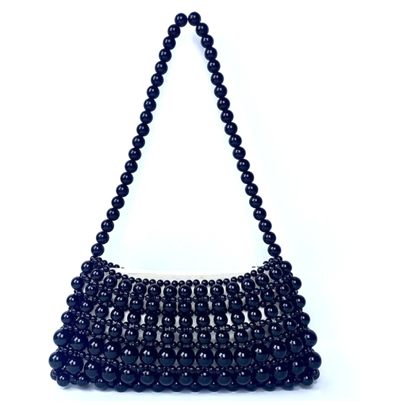 Vintage Pearl Chain Hand Woven Women's Bag With Beaded Armpit Bag And Hollowed Out Design Women Handbag
Vintage Pearl Chain Hand Woven Women's Bag With Beaded Armpit Bag And Hollowed Out Design Women Handbag
