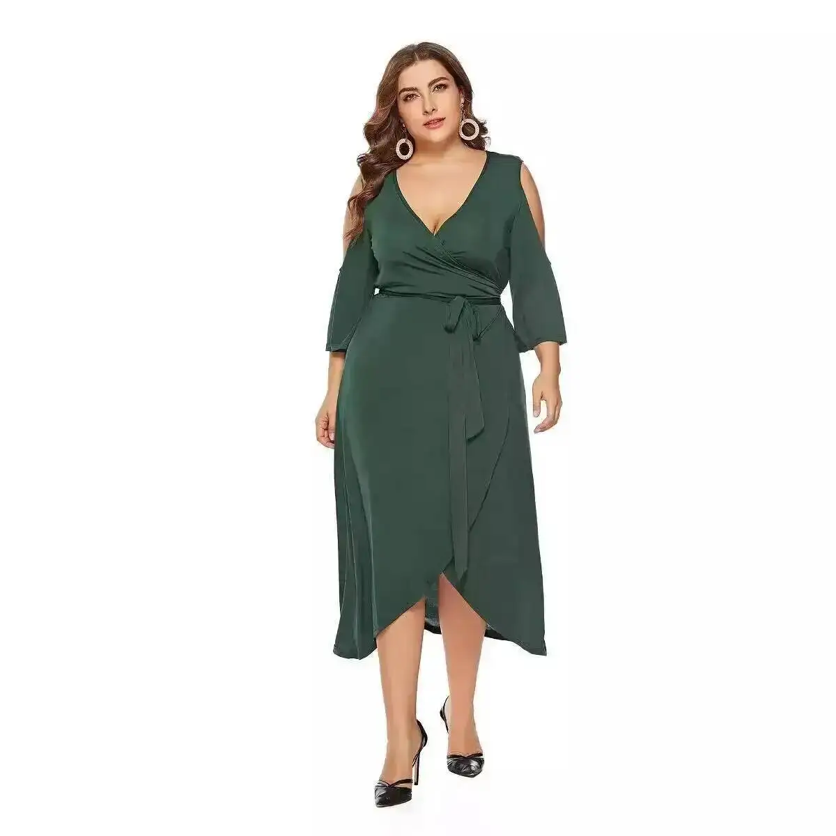 New Size Plus Summer Women's Short Sleeved Slit Lace Up Off Shoulder Dress Sq0106 2025 Party Summer Elegantes Casual Y2k
New Size Plus Summer Women's Short Sleeved Slit Lace Up Off Shoulder Dress Sq0106 2025 Party Summer Elegantes Casual Y2k