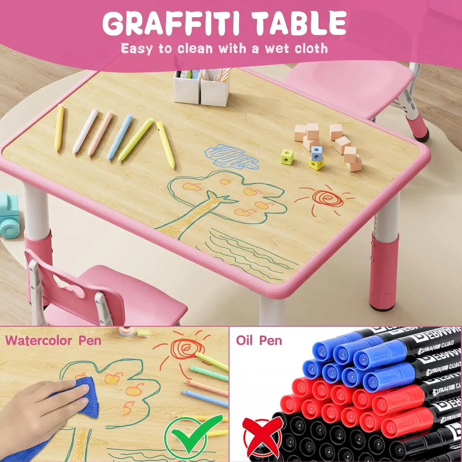 Activity priceHeight Adjustable Toddler Desk And Chair Set Graffiti Desktop Multi Activity Table For Kids Ages 3 To 8 Classroom
Activity priceHeight Adjustable Toddler Desk And Chair Set Graffiti Desktop Multi Activity Table For Kids Ages 3 To 8 Classroom
