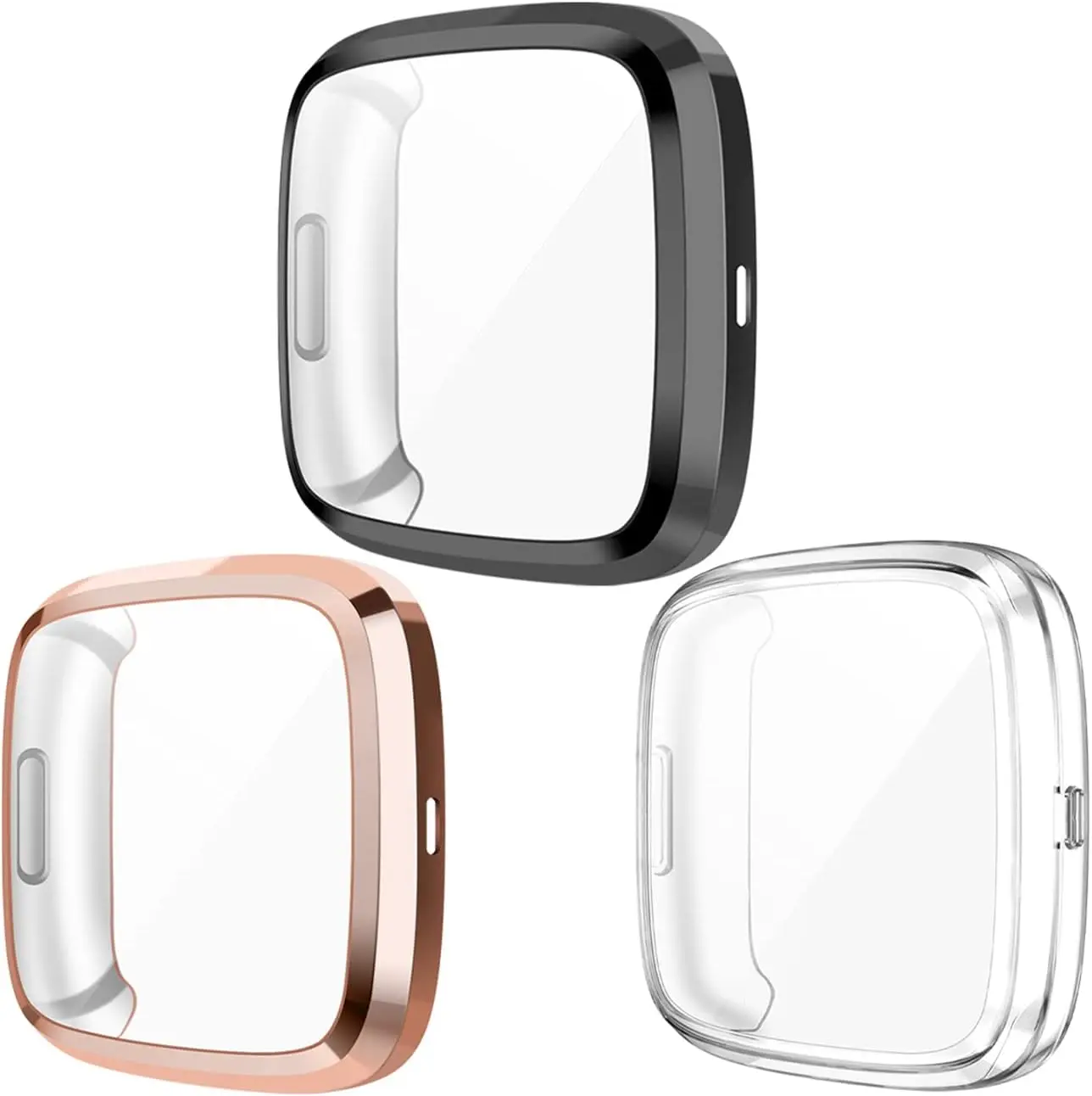 Screen Protective Case Compatible with Versa 2 Smartwatch, 3-Pack Soft TPU Full Cover Cases Compatible with Versa 2 Watch, Cle
Screen Protective Case Compatible with Versa 2 Smartwatch, 3-Pack Soft TPU Full Cover Cases Compatible with Versa 2 Watch, Cle