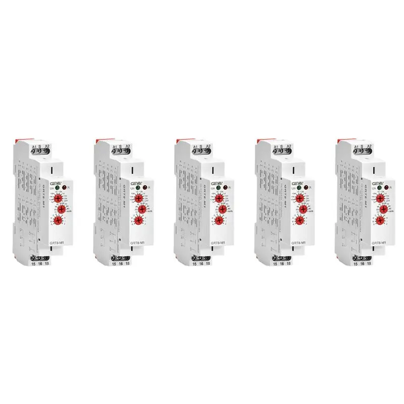 5X GEYA GRT8-M1 On Off Time Delay Relay 16A AC/DC12V-240V Multifunction Din Rail Automatic Timer Relay
5X GEYA GRT8-M1 On Off Time Delay Relay 16A AC/DC12V-240V Multifunction Din Rail Automatic Timer Relay
