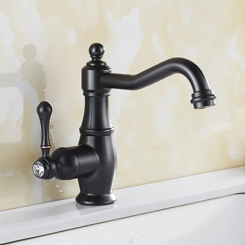 Bathroom Basin Faucet Chrome/Black Brass Sink Faucet Hot&Cold Mixer Wash Table Basin Tap Single Handle Crane
Bathroom Basin Faucet Chrome/Black Brass Sink Faucet Hot&Cold Mixer Wash Table Basin Tap Single Handle Crane