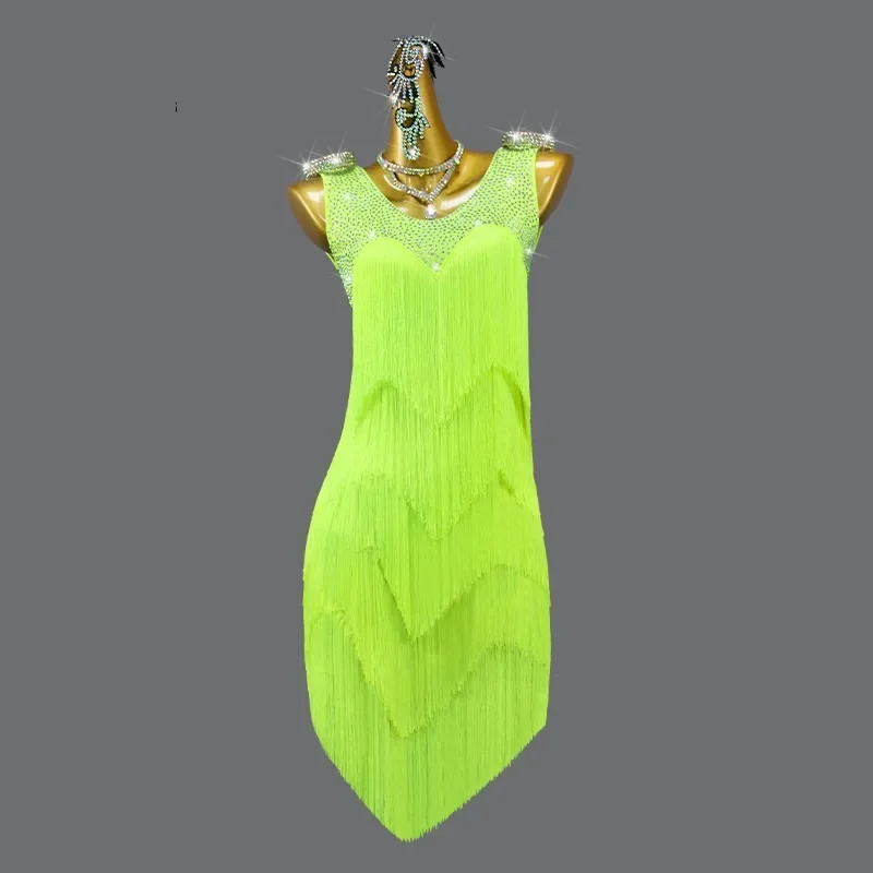 New Latin Dance Competition Dress Standard Ball Practice Wear Sports Line Suit Prom Costume Female Tassels Skirts Samba Cabaret
New Latin Dance Competition Dress Standard Ball Practice Wear Sports Line Suit Prom Costume Female Tassels Skirts Samba Cabaret