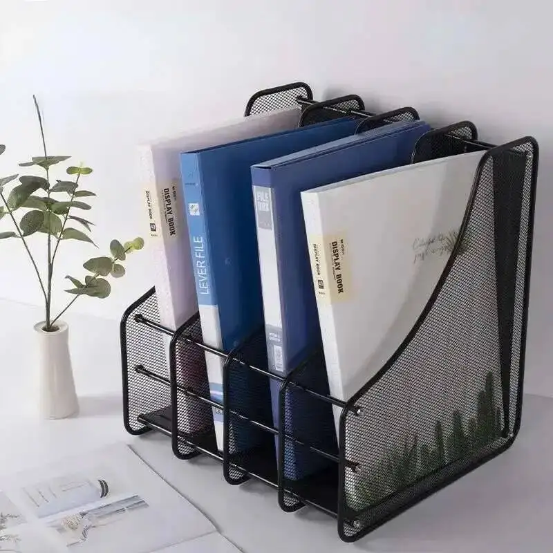 Desk Organizer with File Holder, Desk Organizers with 3 Tier Letter Trays and 2 Pen Holders, Mesh Desk Accessories & Workspace
Desk Organizer with File Holder, Desk Organizers with 3 Tier Letter Trays and 2 Pen Holders, Mesh Desk Accessories & Workspace